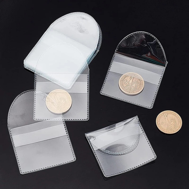 Collectors Coins Jewelry & Watches Of Smithtown Reviews - ถุงเก็บเหรียญ PVC ใส, 15 ชิ้น/แพ็ค, ใช้ซ้ำได้
