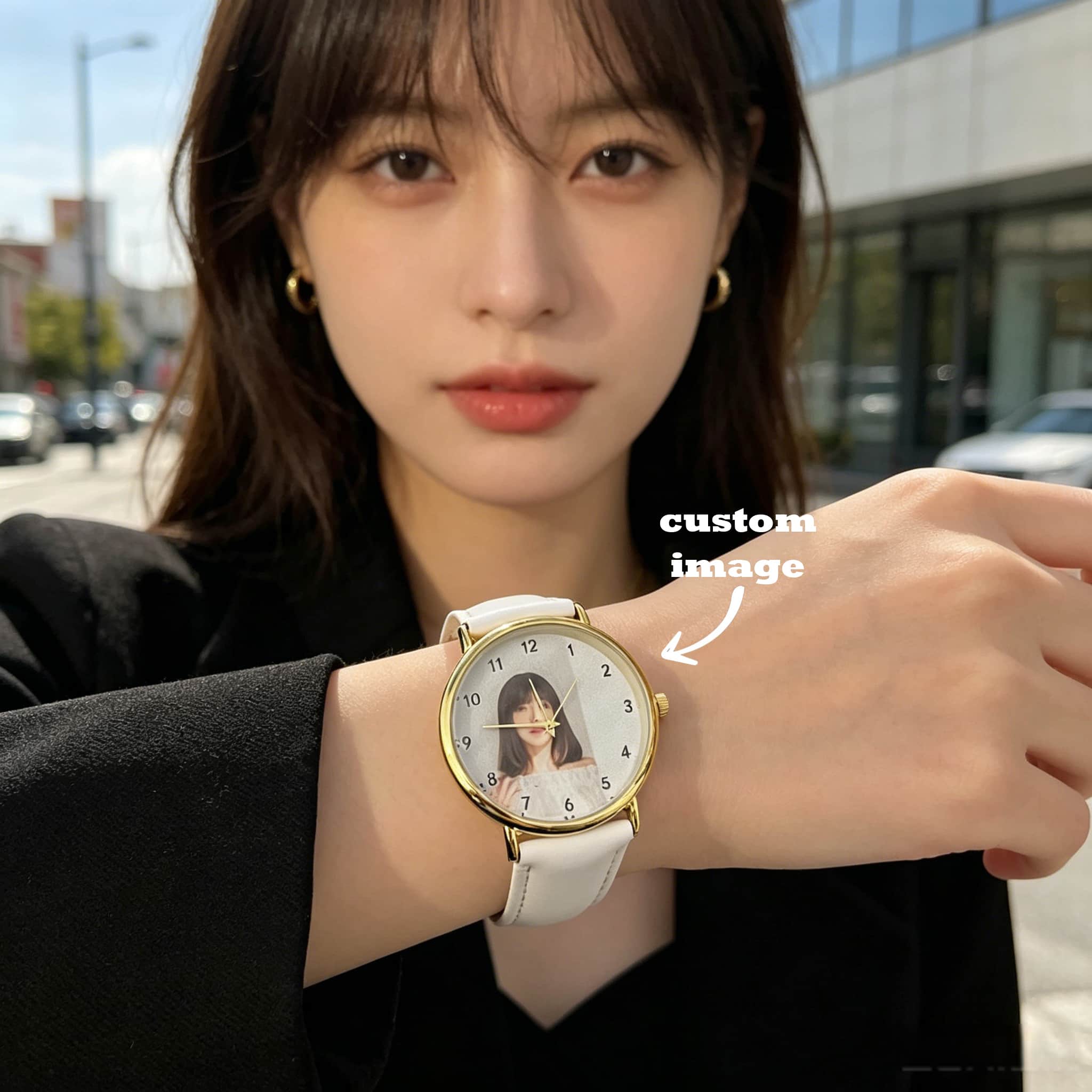 Jewelry Watches Women - นาฬิกาผู้หญิงแบบกำหนดเองได้ พร้อมรูปภาพและข้อความ สายนาฬิกาแบบกำหนดเอง ของขวัญสำหรับผู้หญิง ของขวัญสำหรับคุณแม่ ของขวัญวันเกิดสำหรับแฟนสาว