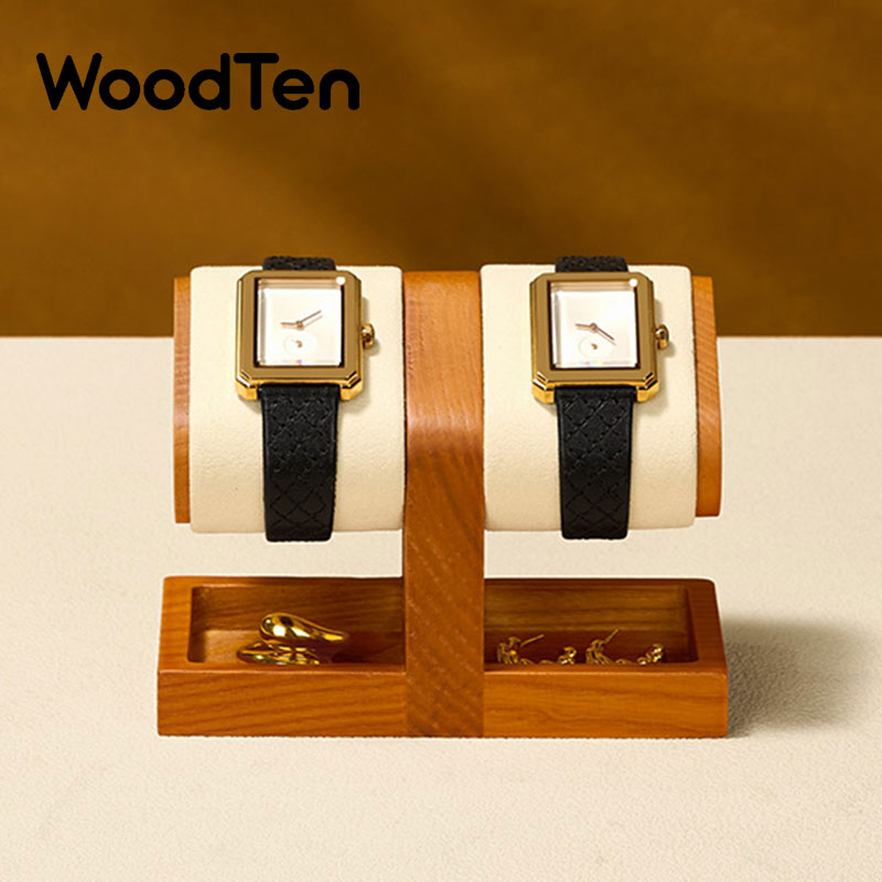 Watches Jewelry Holder - แท่นวางนาฬิกา WoodTen ชั้นวางนาฬิกาไม้ แท่นจัดเก็บโชว์นาฬิกา ที่วางแหวนและเครื่องประดับ สำหรับนาฬิกาข้อมือและเครื่องประดับ