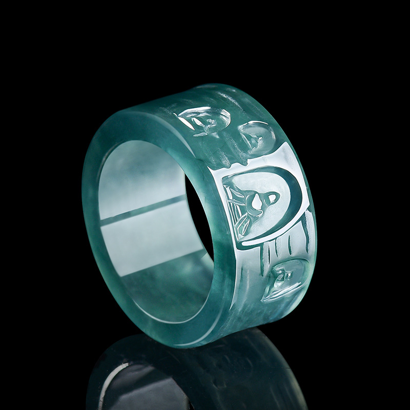 Luxury Gifts Jewelry & Watches Namfleg Mostar - แหวนหยกพม่าธรรมชาติ พระพุทธรูป แหวนอัญมณีหรูหรา ดีไซน์เนอร์เครื่องประดับ แฟชั่น เครื่องรางแกะสลักจากหยกแท้