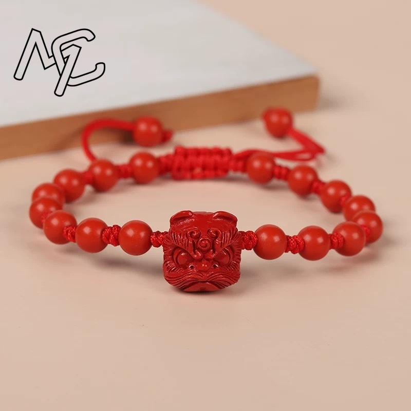 กำไลข้อมือหินแดงแท้รูปสิงโต เค - Gemstone Bracelet Healing บทวิจารณ์และราคา