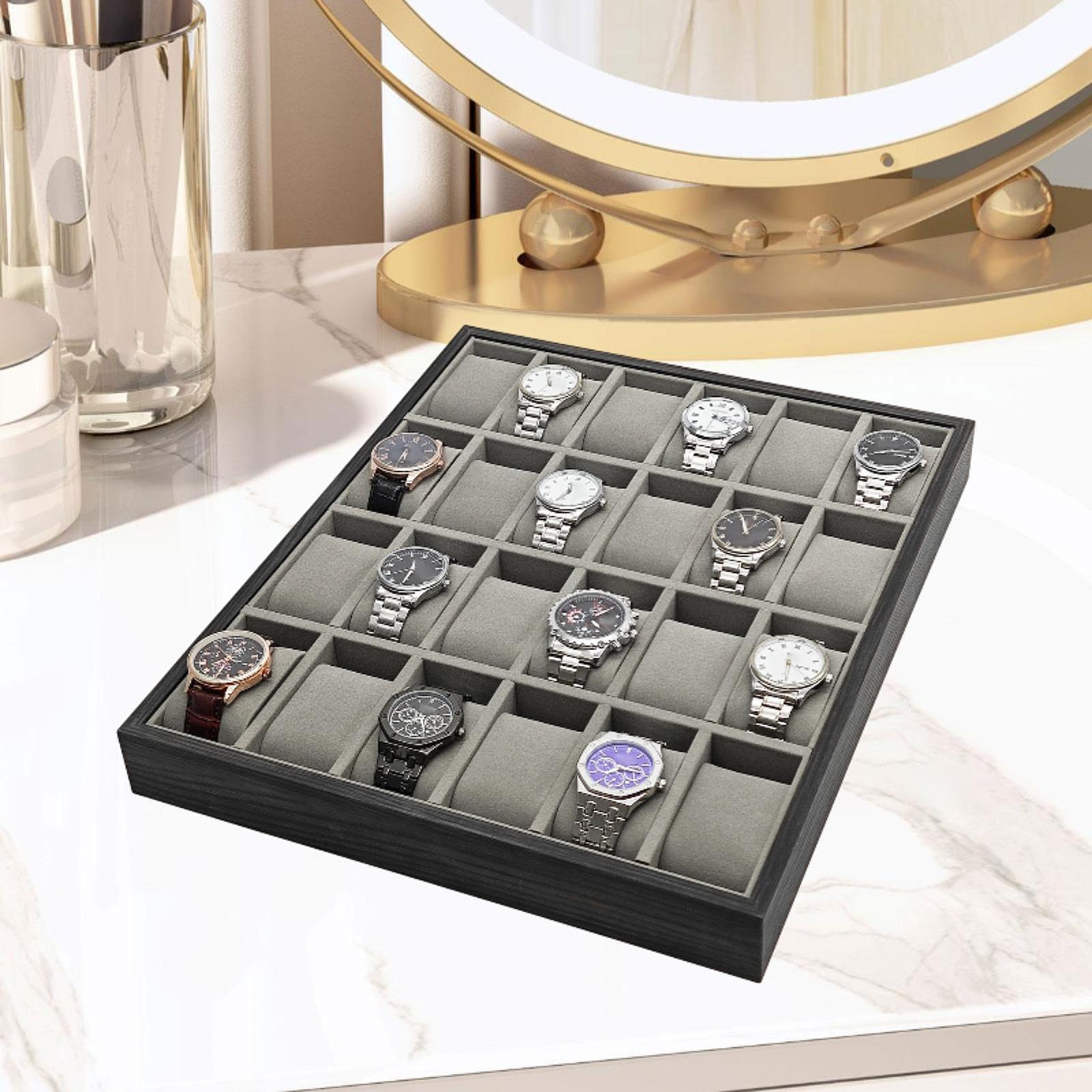 ถาดเก็บนาฬิกาไม้ 24 ช่อง สำหรั - Jewelry And Watches Exhibition บทวิจารณ์และราคา