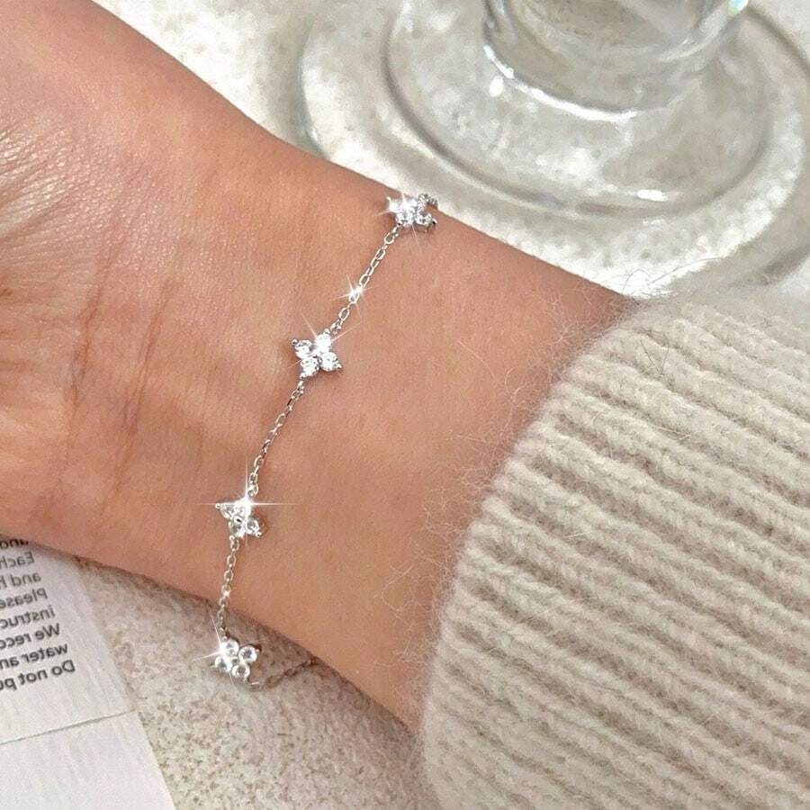 สร้อยข้อมือจี้ดอกไม้ประดับเซอร - Luxury Gifts Jewelry & Watches Namfleg Mostar บทวิจารณ์และราคา