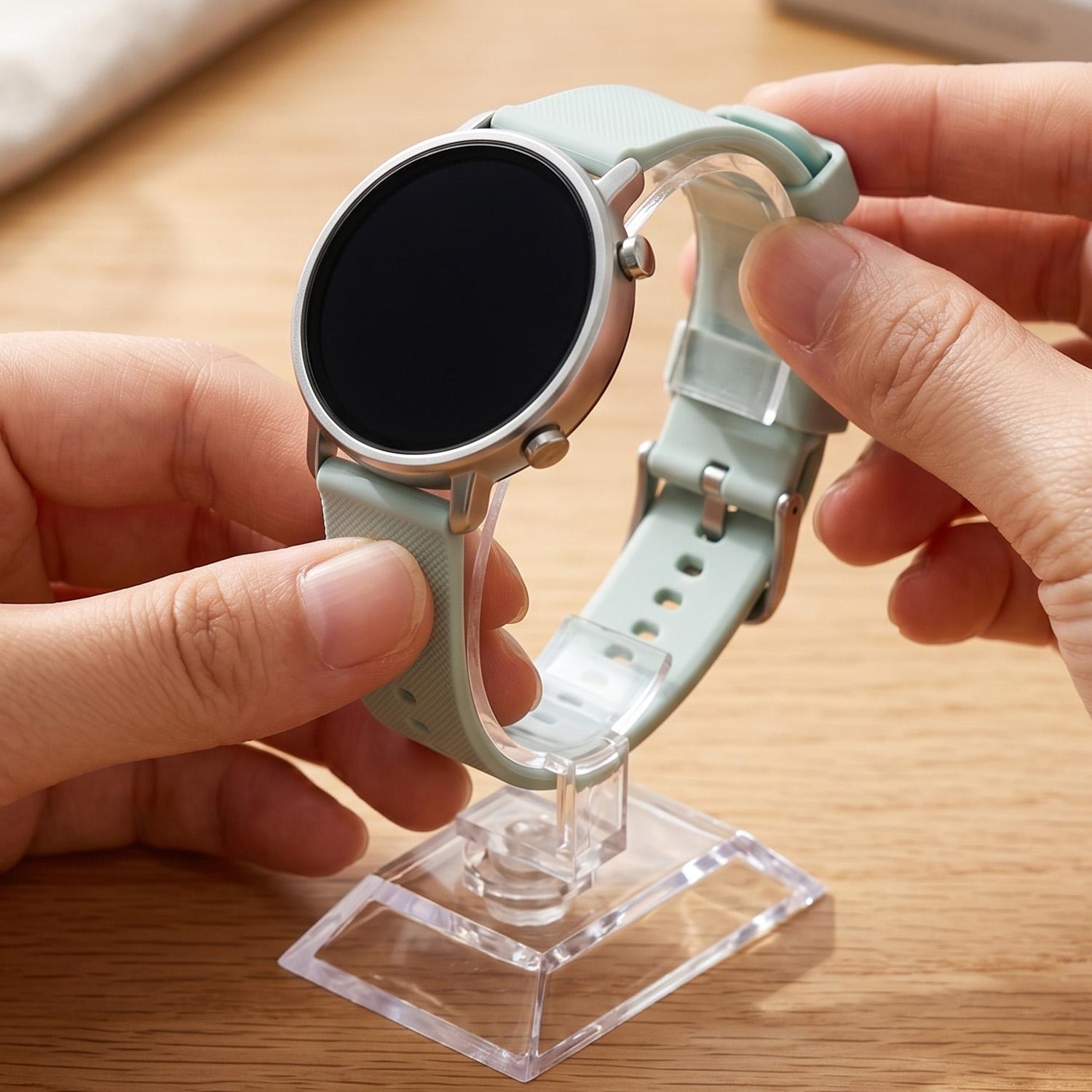 แท่นโชว์นาฬิกาอะคริลิคใสทรงวงก - Watches Jewelry Holder บทวิจารณ์และราคา