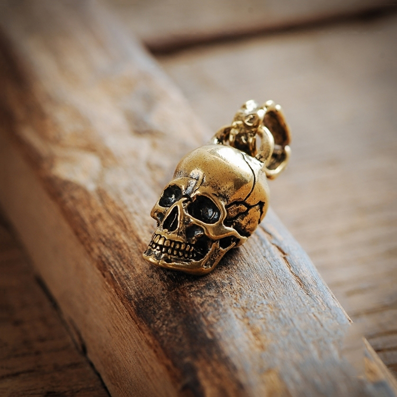 พวงกุญแจหัวกะโหลกสไตล์วินเทจ พ - Gothic Skull Ring บทวิจารณ์และราคา