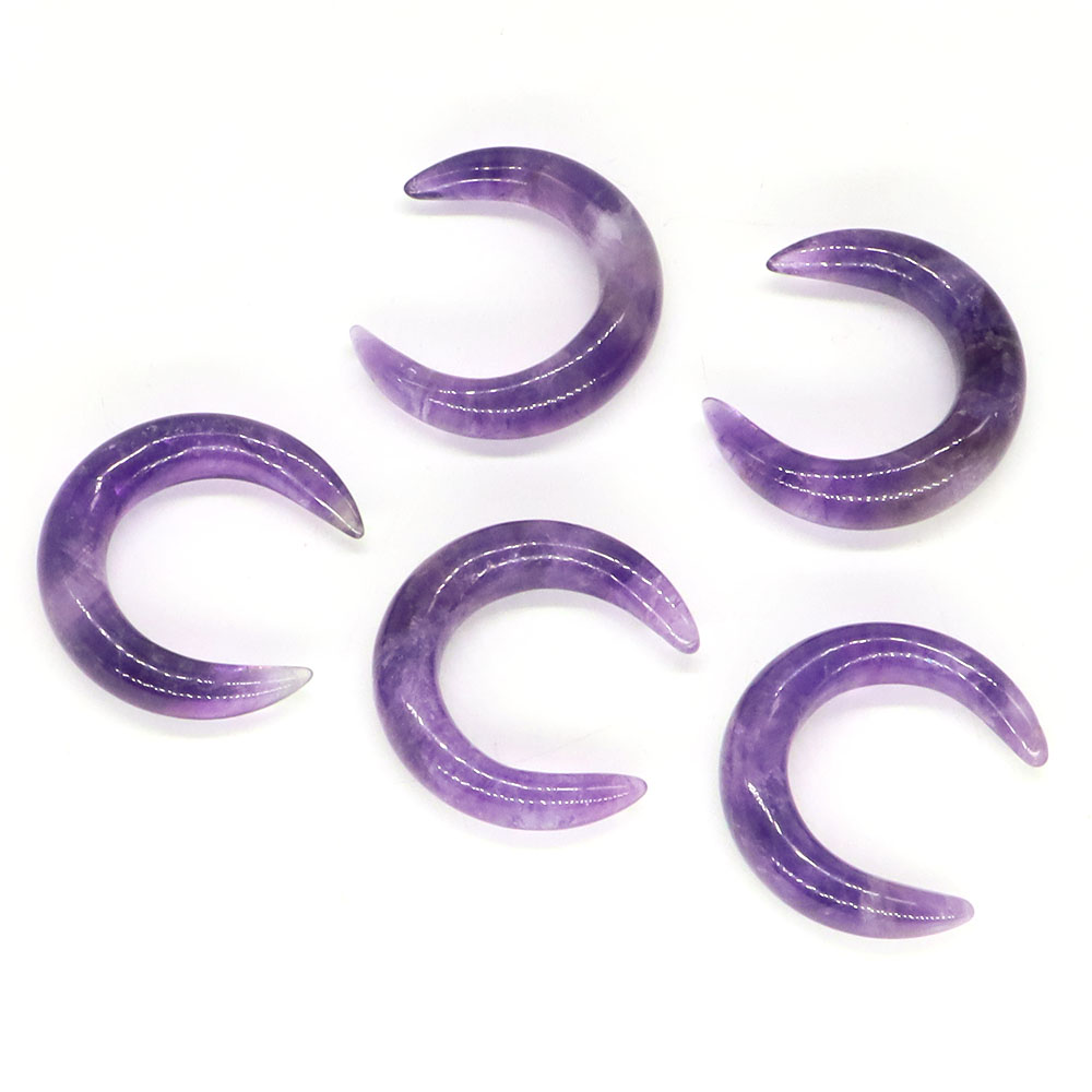 30Mm Crescent Moon Shape คริสต - Gemstone Bracelet Healing บทวิจารณ์และราคา