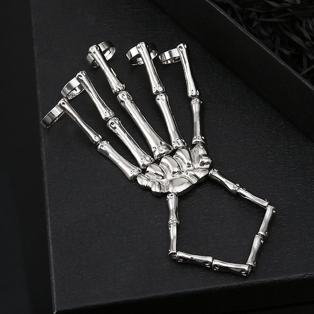 กำไลข้อมือโลหะสไตล์พังก์โกธิคป - Gothic Skull Ring บทวิจารณ์และราคา
