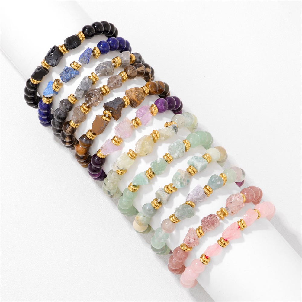 สร้อยข้อมือหินควอทซ์ธรรมชาติสำ - Gemstone Bracelet Healing บทวิจารณ์และราคา