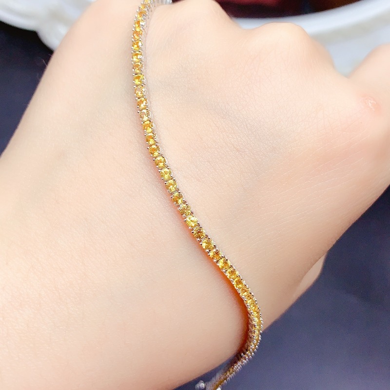 ธรรมชาติ Citrine สร้อยข้อมือเท - Gemstone Bracelet Healing บทวิจารณ์และราคา