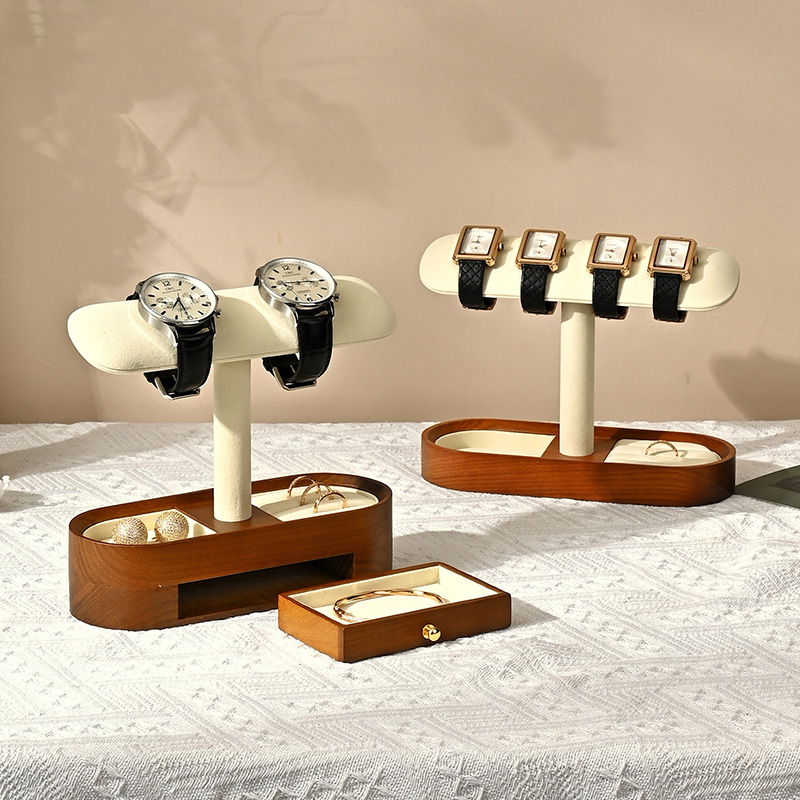 Oirlv ไม้เนื้อแข็งนาฬิกาออแกไน - Watches Jewelry Holder บทวิจารณ์และราคา