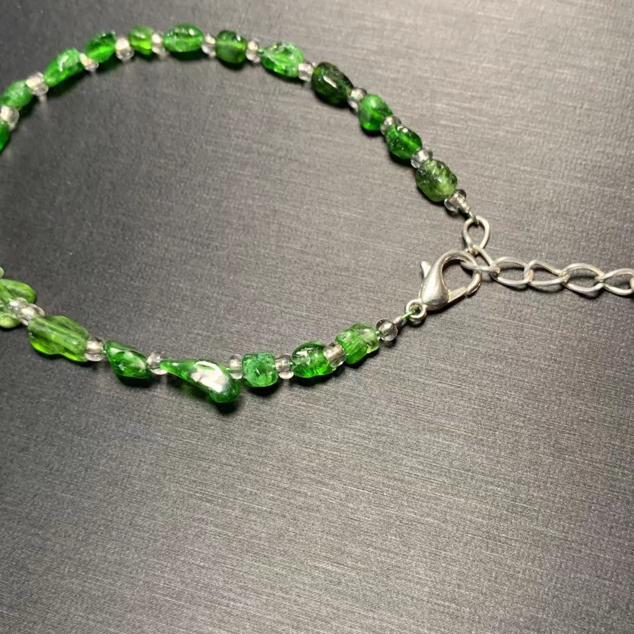 HEYYA STONE ธรรมชาติ Diopside  - Gemstone Bracelet Healing บทวิจารณ์และราคา