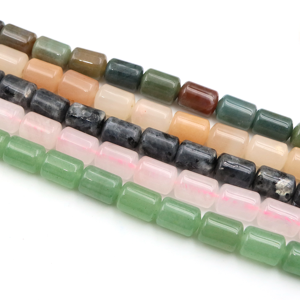 ลูกปัดหินธรรมชาติทรงกระบอกขนาด - Gemstone Bracelet Healing บทวิจารณ์และราคา