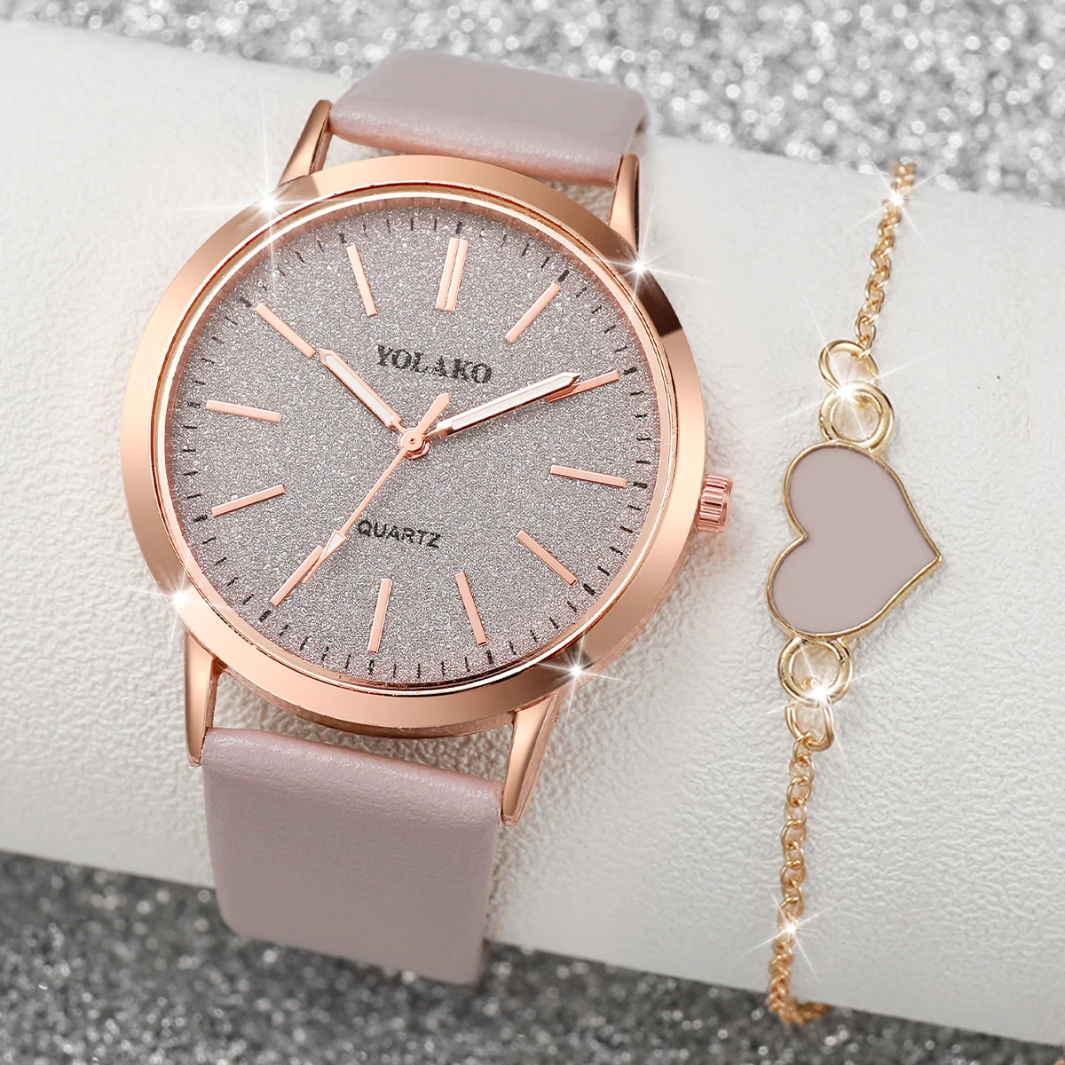 2 ชิ้น/เซ็ตแฟชั่นผู้หญิงนาฬิกา - Jewelry Watches Women บทวิจารณ์และราคา