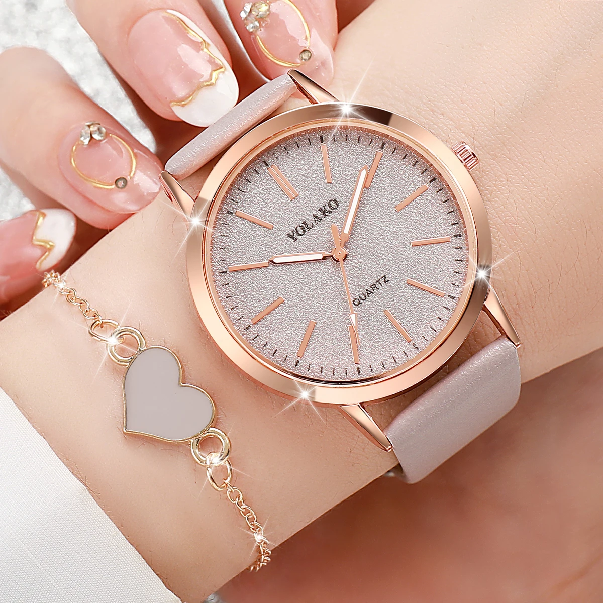 2 ชิ้น/เซ็ตแฟชั่นผู้หญิงนาฬิกา - Jewelry Watches Women บทวิจารณ์และราคา