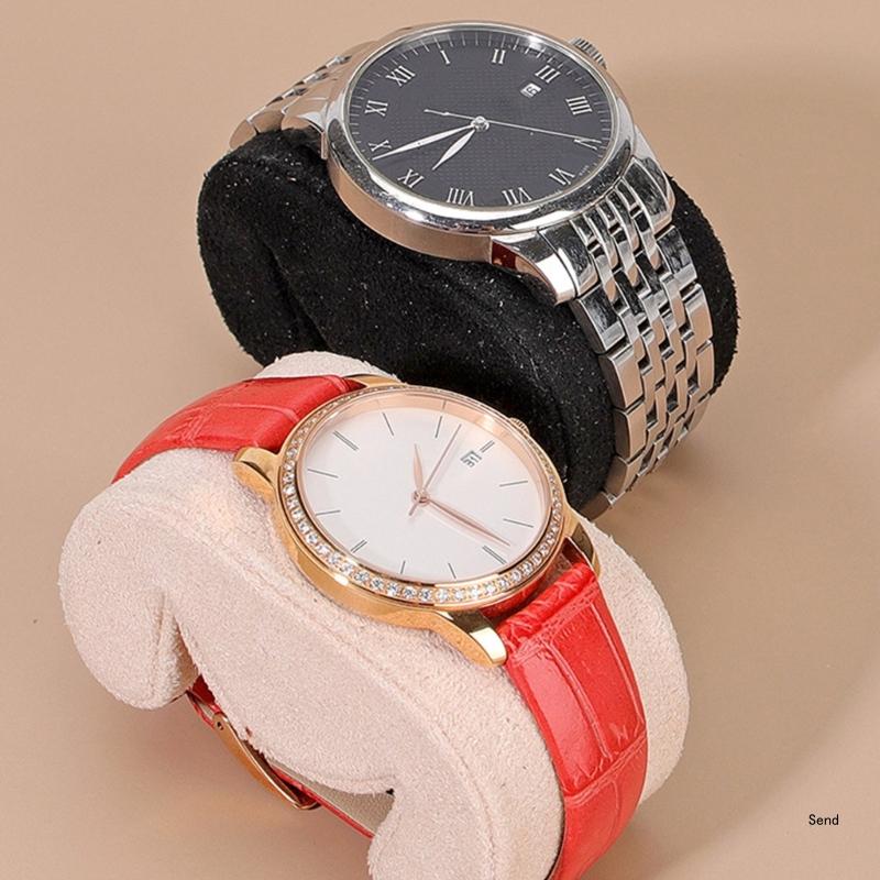 หนังกวางเบาะหมอนนาฬิกาเครื่องป - Jewelry And Watches Exhibition บทวิจารณ์และราคา