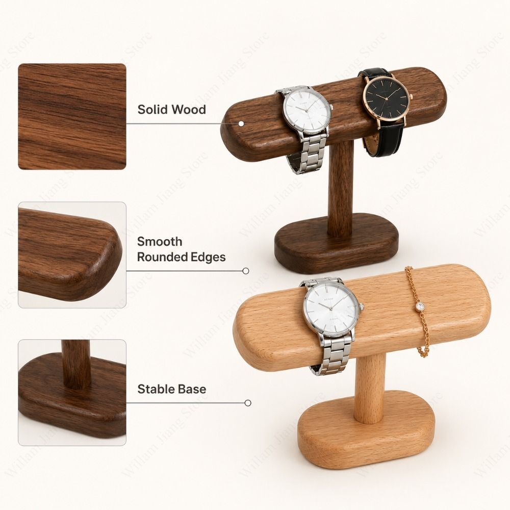 แท่นวางนาฬิกาไม้ 1 ชิ้น ทำจากไ - Watches Jewelry Holder บทวิจารณ์และราคา