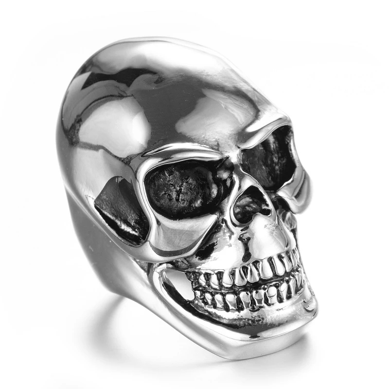 แหวนสแตนเลส 316L ลายหัวกะโหลกข - Gothic Skull Ring บทวิจารณ์และราคา