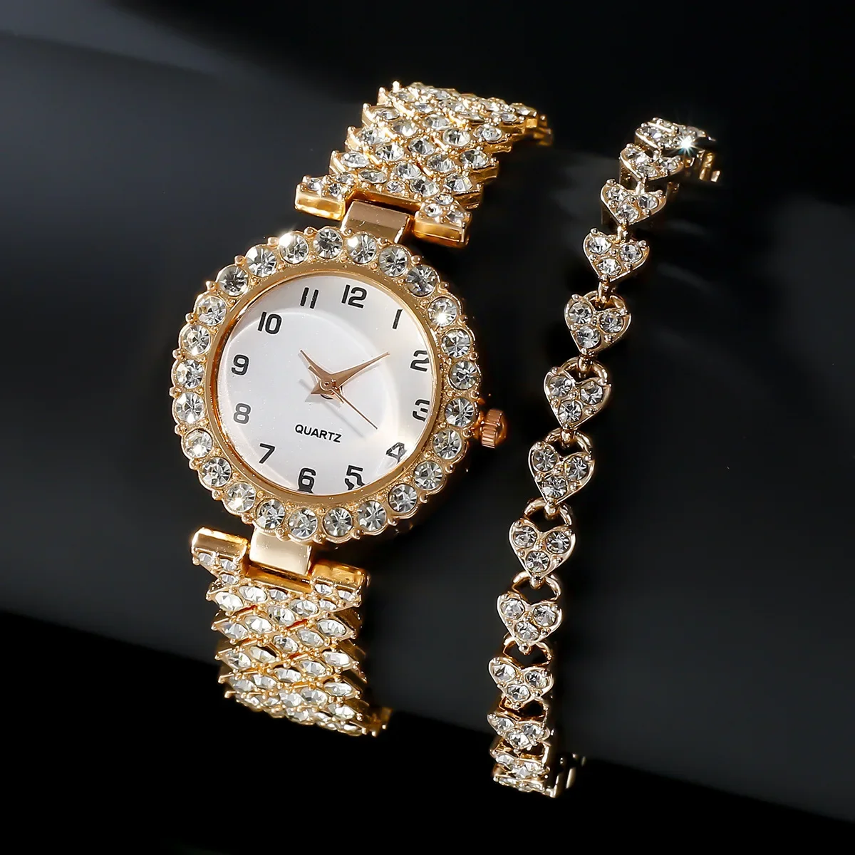 ชุดนาฬิกาข้อมือแฟชั่นหรูหราสำห - Jewelry Watches Women บทวิจารณ์และราคา