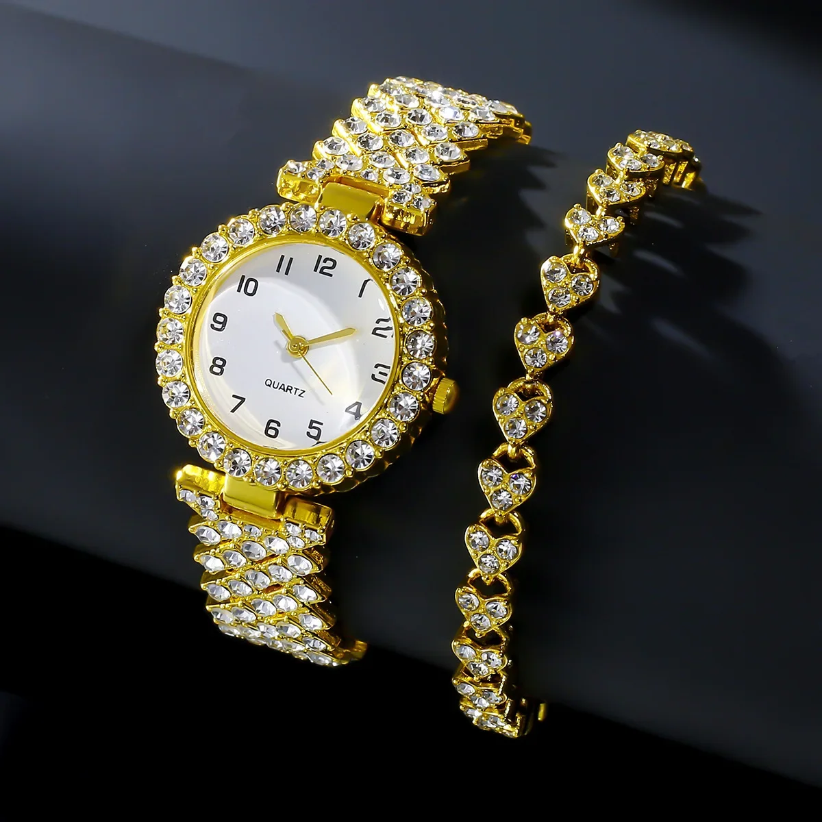 ชุดนาฬิกาข้อมือแฟชั่นหรูหราสำห - Jewelry Watches Women บทวิจารณ์และราคา