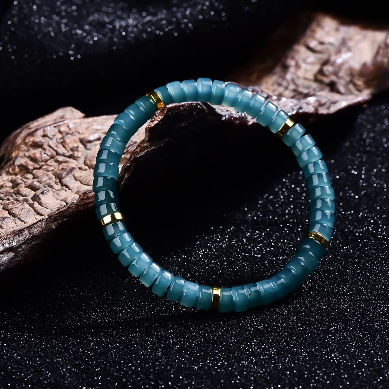สร้อยข้อมือลูกปัดหยกธรรมชาติสี - Luxury Gifts Jewelry & Watches Namfleg Mostar บทวิจารณ์และราคา