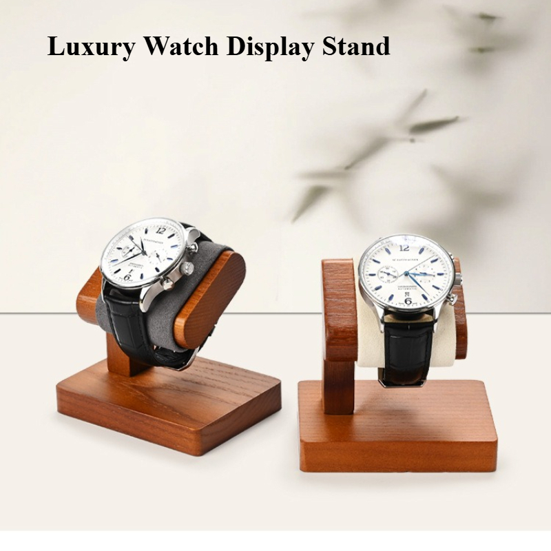 แท่นวางนาฬิกาไม้เนื้อแข็งระดับ - Jewelry And Watches Exhibition บทวิจารณ์และราคา