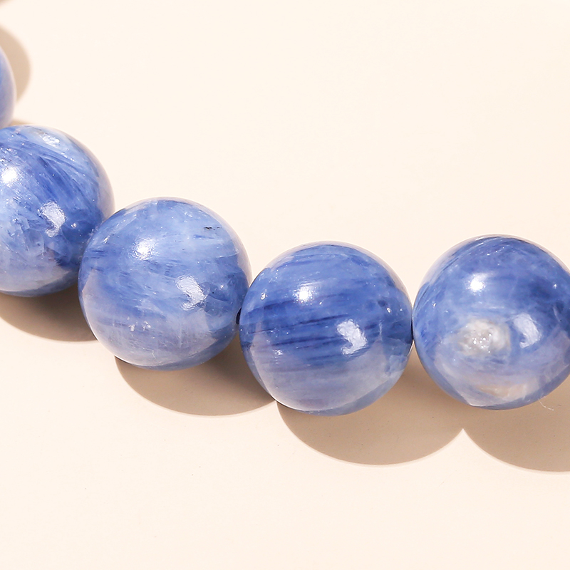 กำไลข้อมือไคยาไนต์ธรรมชาติจากบ - Gemstone Bracelet Healing บทวิจารณ์และราคา