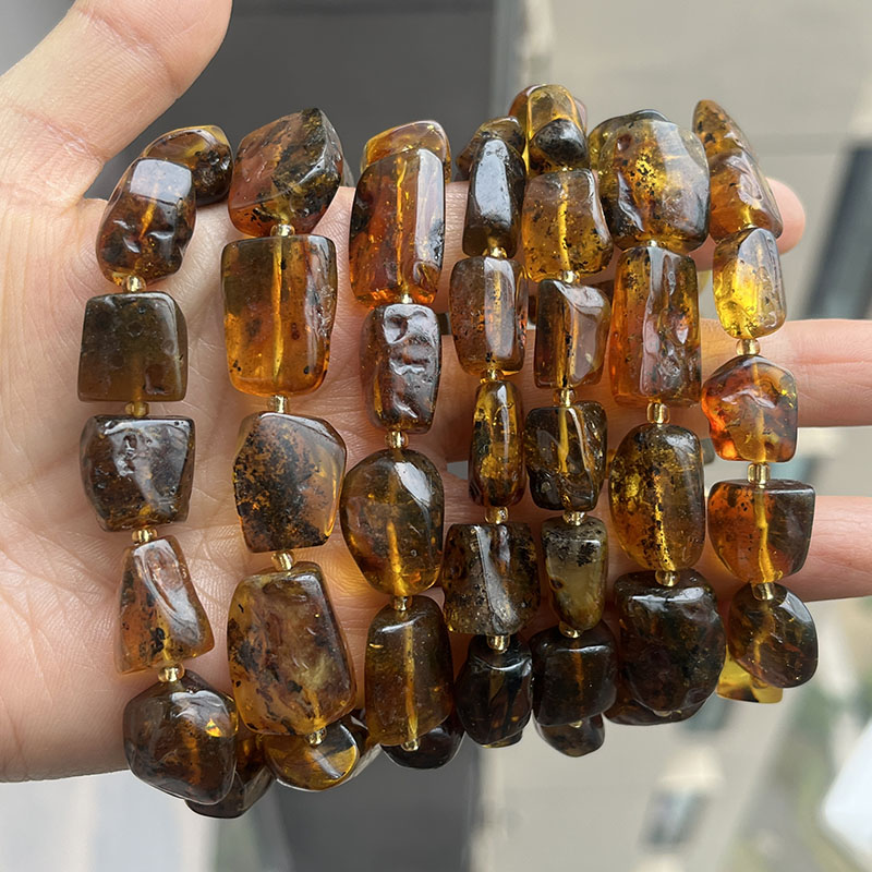 กำไลข้อมืออำพันแท้ 100% สำหรับ - Gemstone Bracelet Healing บทวิจารณ์และราคา