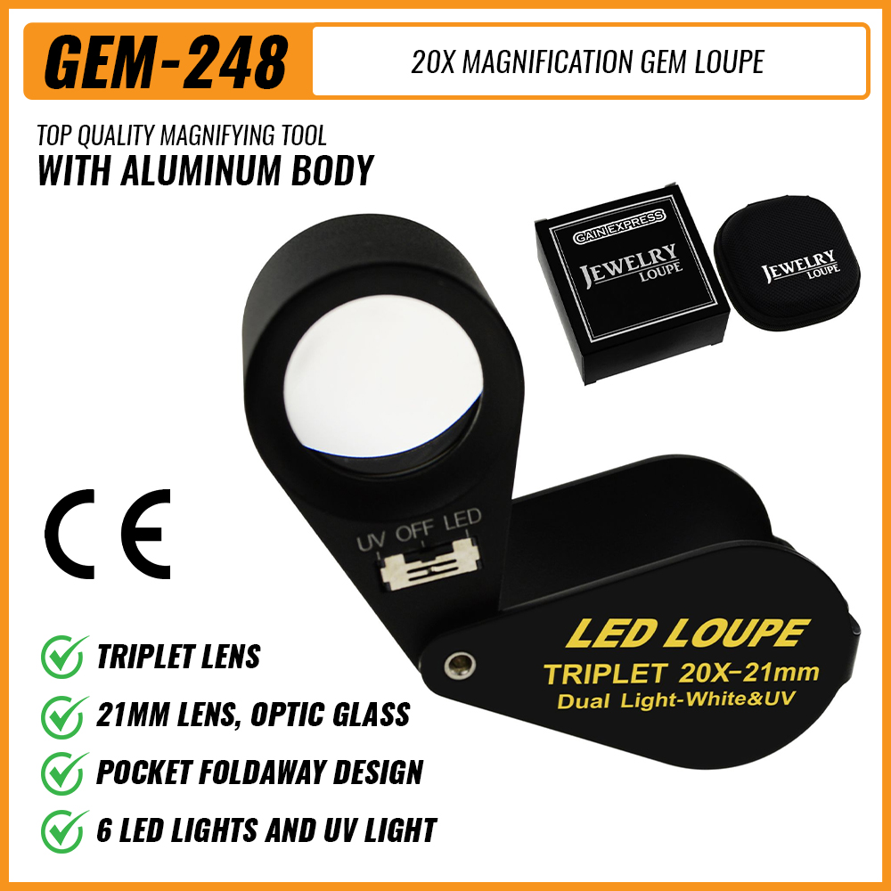 20x เครื่องประดับ Loupe 21 มม. - Collectors Coins Jewelry & Watches Of Smithtown Reviews บทวิจารณ์และราคา