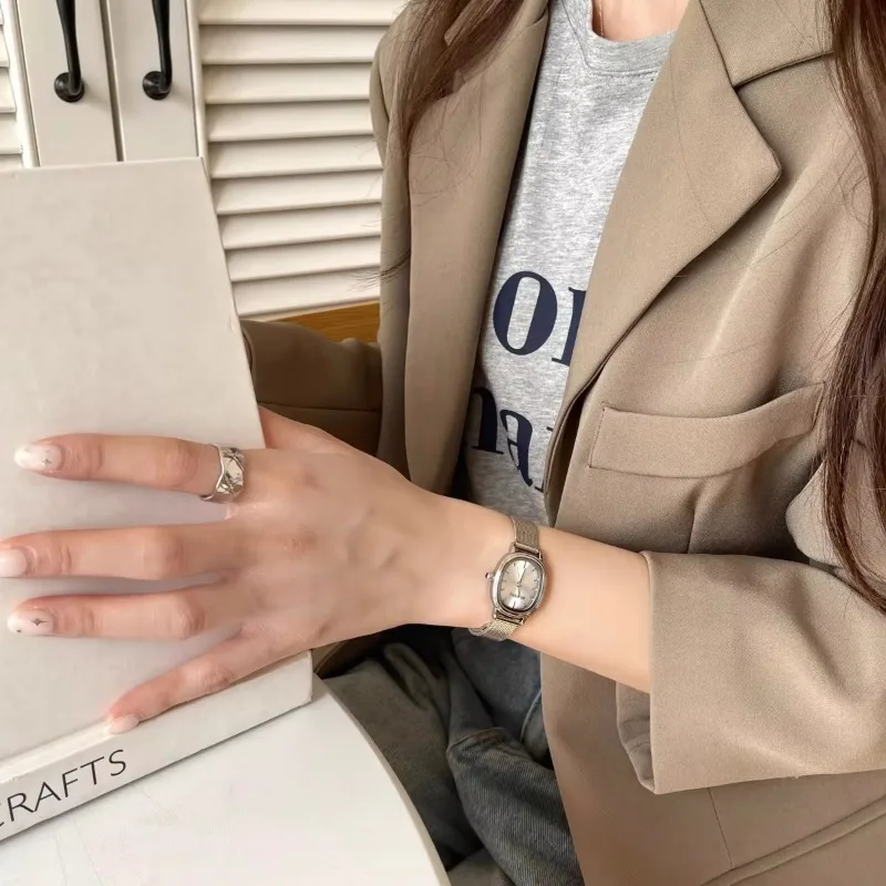 รูปไข่ขนาดเล็ก Dial สีเขียวนาฬ - Jewelry Watches Women บทวิจารณ์และราคา